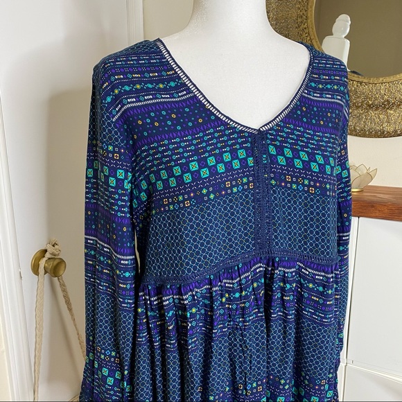 Wild Blue L Sadie Robertson Boho Dress - Picture 4 of 12